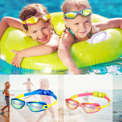 Professionelle bunte Kinder Schwimmbrille Anti-Fog UV-Schutz