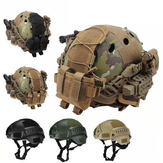 Taktischer Helm mit Tasche Militär Armee Schutzhelm