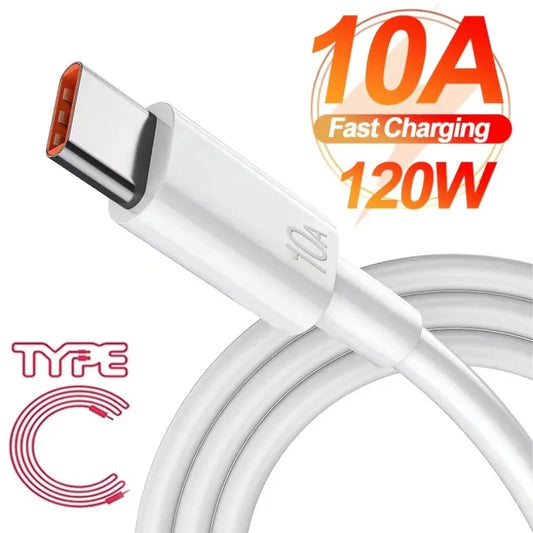 Schnellladekabel Typ C USB C Ladekabel Datenübertragungskabel 120W 10A