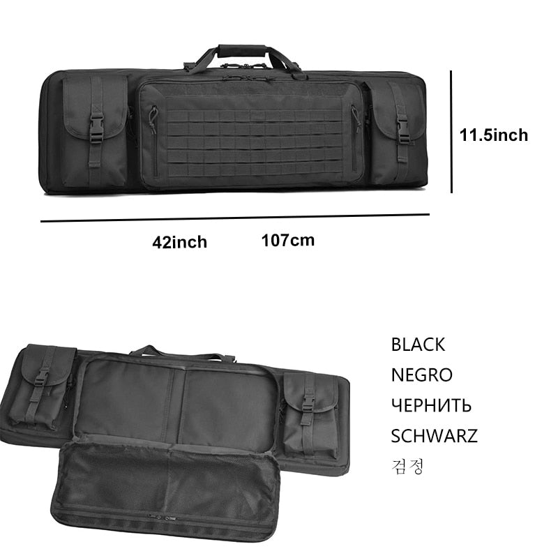 Taktische Waffen Tasche Koffer Rucksack tactical rifle bag Langwaffen 2 Fächer Molle System Transport - wasserdicht