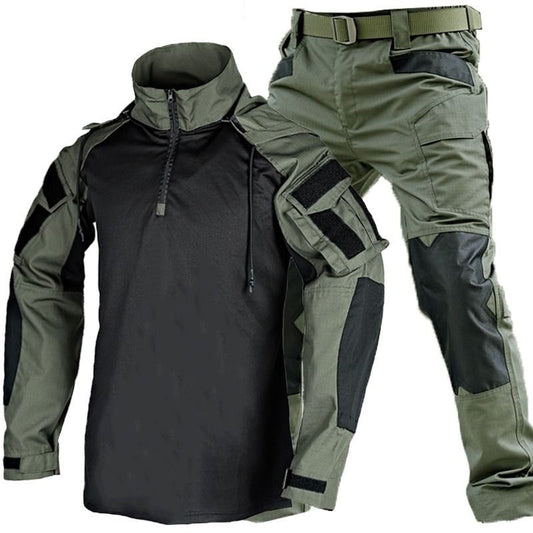 Taktische Outdoor Hose Wanderhose taktisches Feldhemd Langarmshirt Longsleeve Trekking Angeln Wandern Militär Jagd