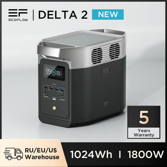 EcoFlow DELTA 2 tragbarer Solar Notstrom Generator Aggregat - 1024WH 1800W